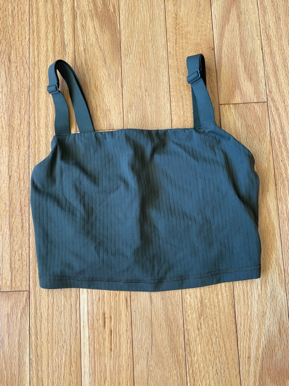 Offline by Aerie dark green tank top with built in bra